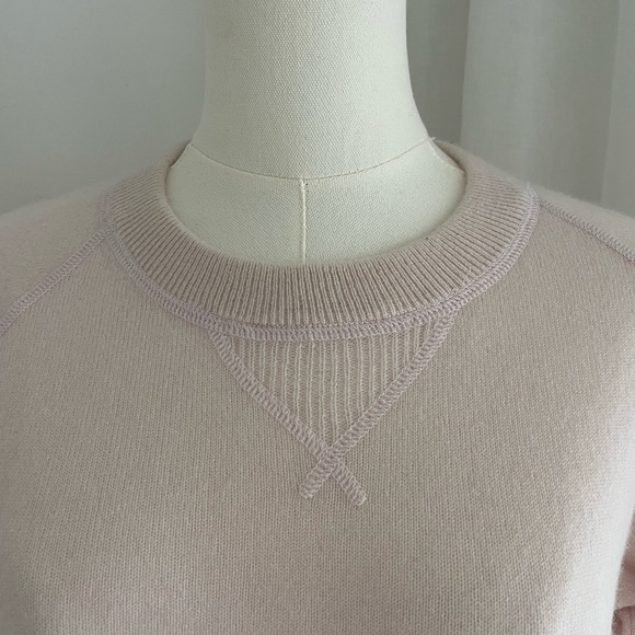 Quince Light Pink Crew Neck Sweater - Picture 6 of 7
